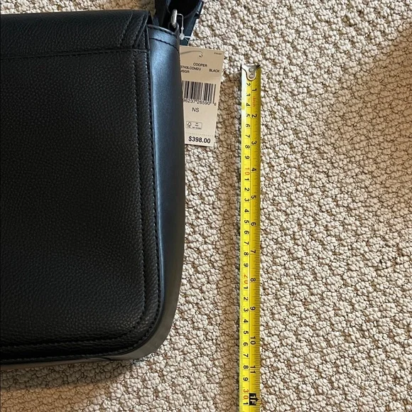 Michael Kors Black Leather Messenger Bag
